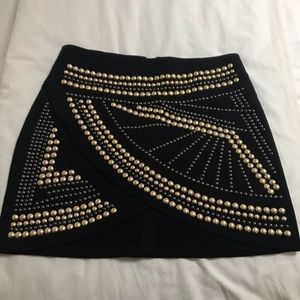 Studded Mini Skirt
